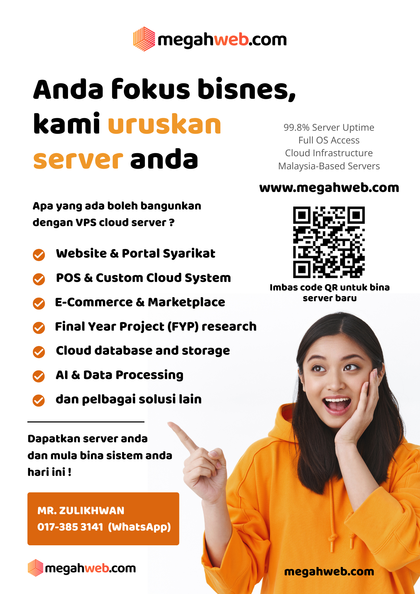 Megah Web VPS and cloud infrastructure